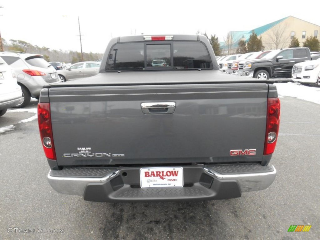 2009 Canyon SLE Crew Cab 4x4 - Dark Steel Gray Metallic / Ebony photo #5