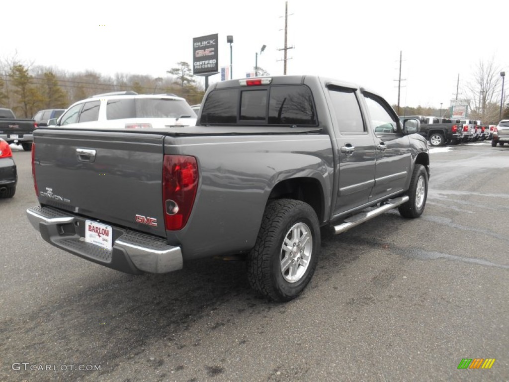 2009 Canyon SLE Crew Cab 4x4 - Dark Steel Gray Metallic / Ebony photo #6