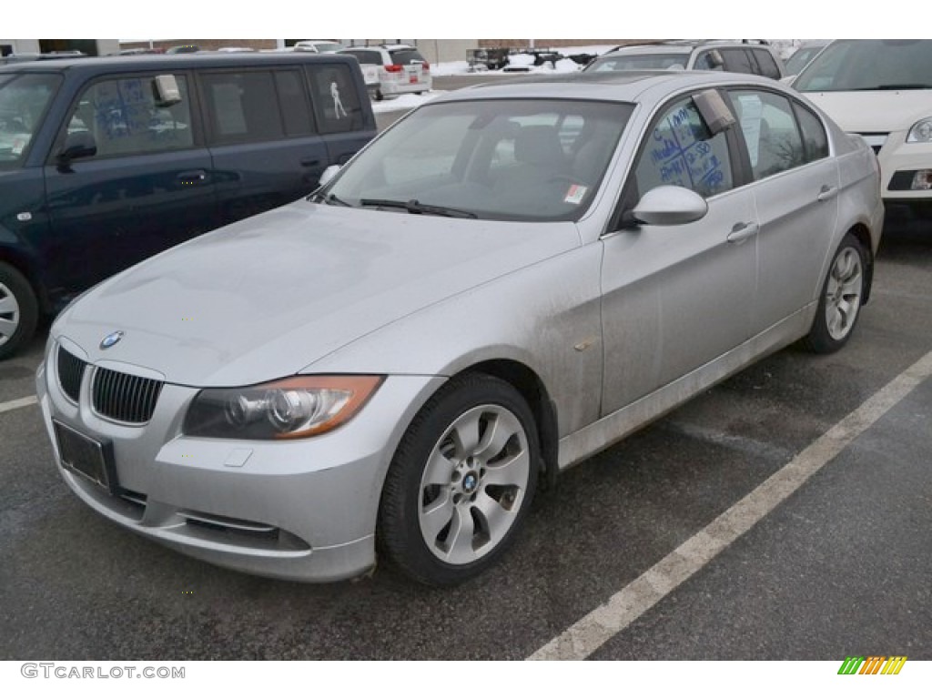 2008 3 Series 335xi Sedan - Titanium Silver Metallic / Gray photo #4