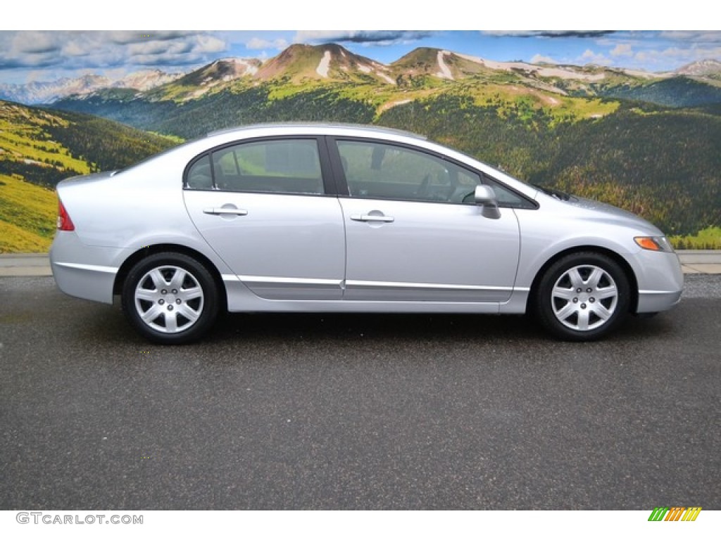 Alabaster Silver Metallic 2007 Honda Civic LX Sedan Exterior Photo #101943383