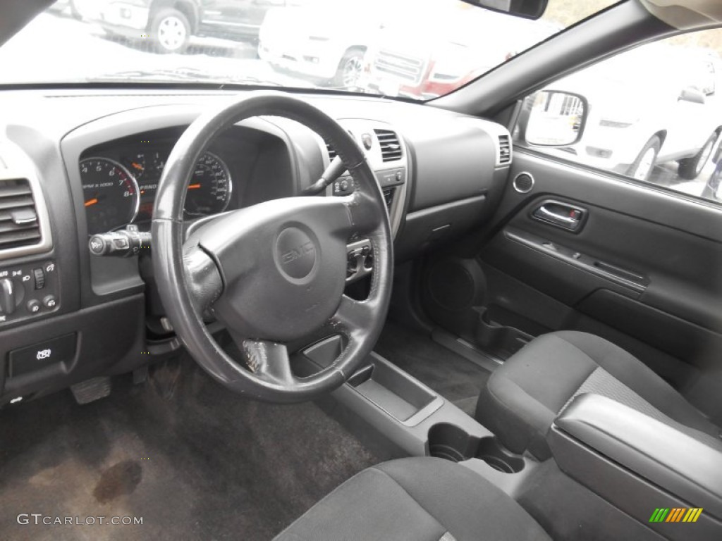 2009 Canyon SLE Crew Cab 4x4 - Dark Steel Gray Metallic / Ebony photo #16