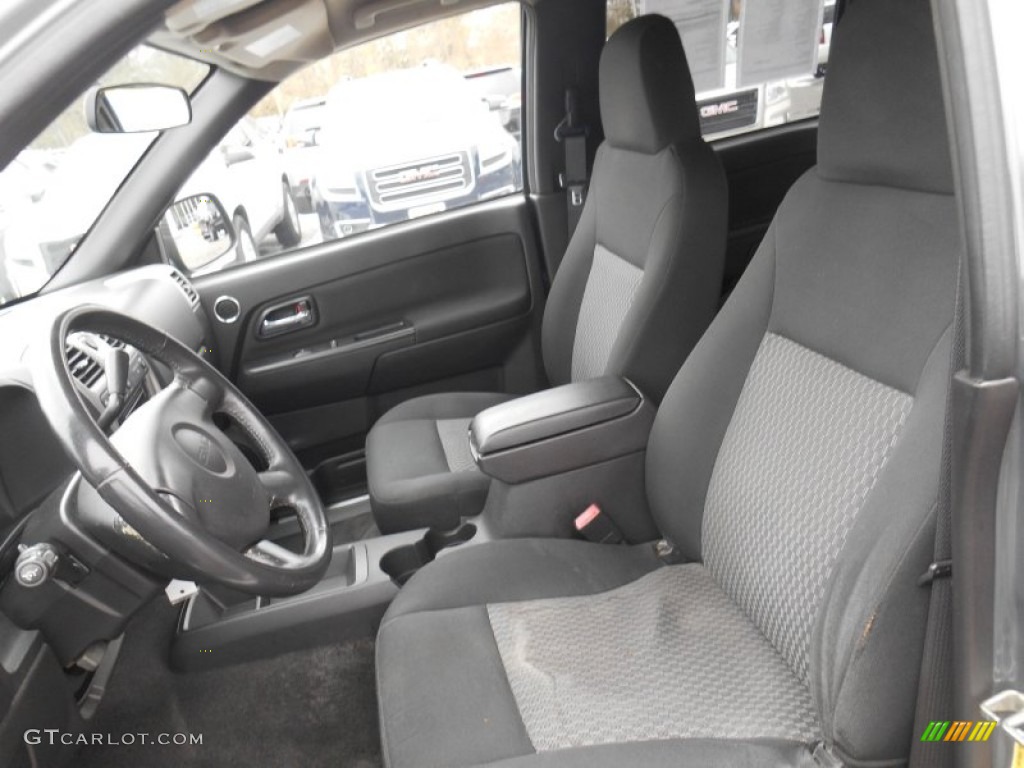 2009 Canyon SLE Crew Cab 4x4 - Dark Steel Gray Metallic / Ebony photo #17