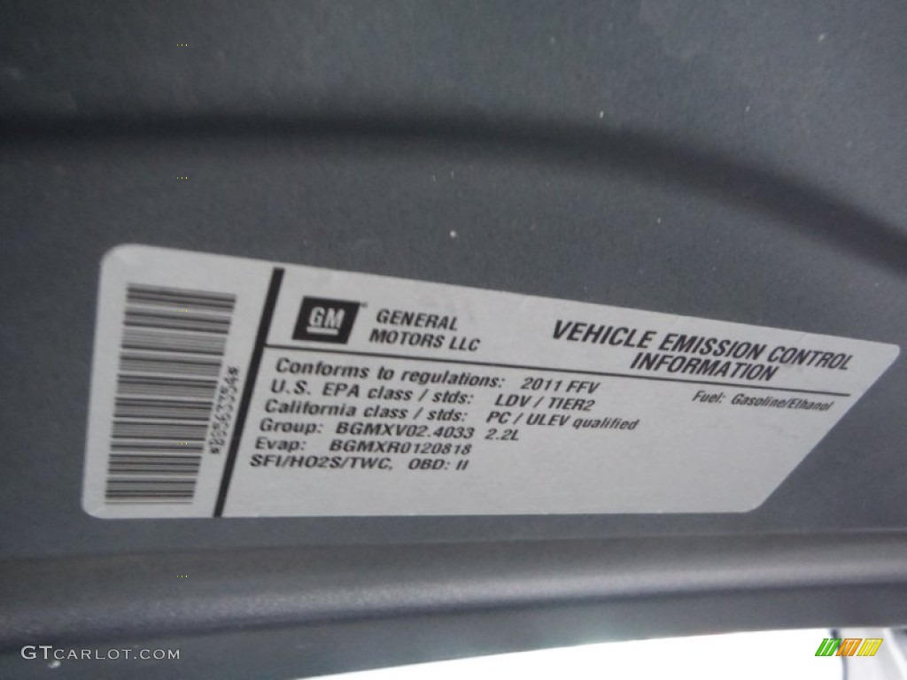 2011 HHR LT - Cyber Gray Metallic / Ebony photo #10