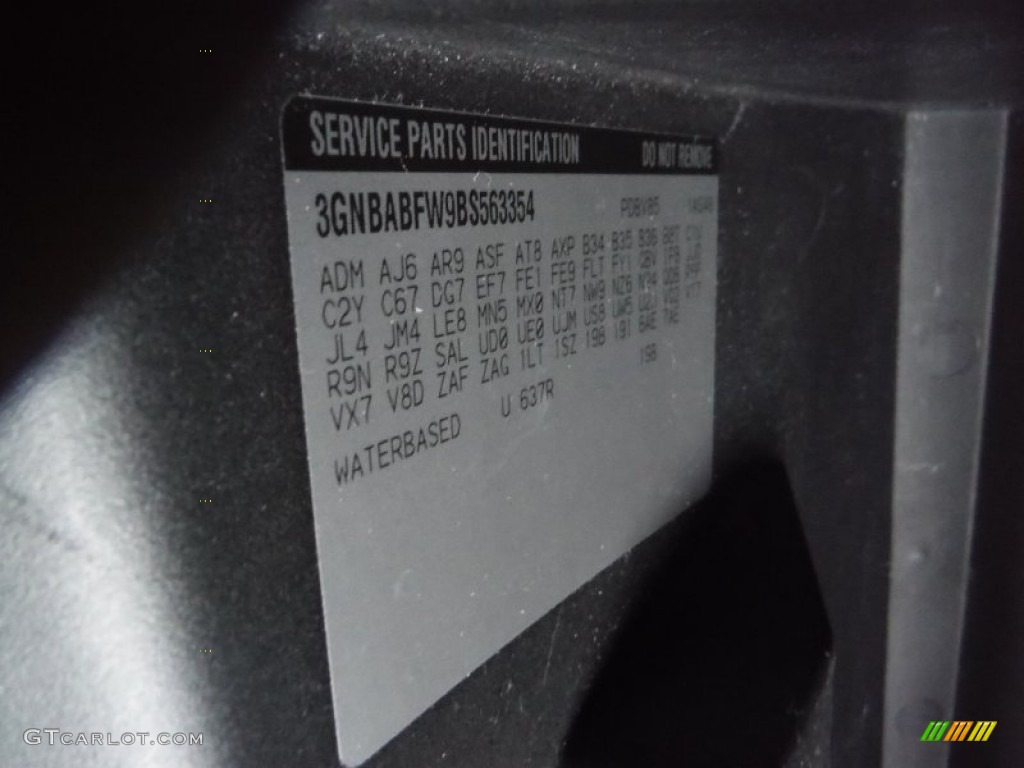 2011 HHR LT - Cyber Gray Metallic / Ebony photo #29