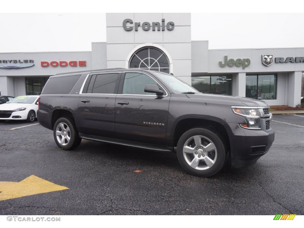 2015 Suburban LT - Tungsten Metallic / Cocoa/Dune photo #1