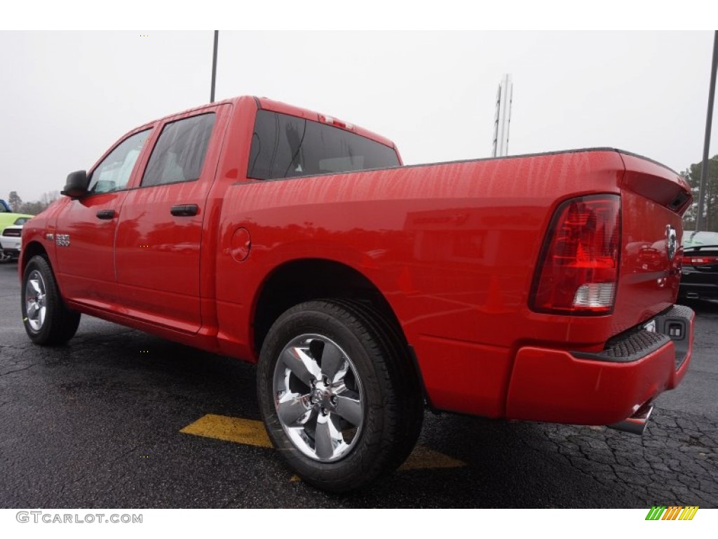 2015 1500 Express Crew Cab - Flame Red / Black/Diesel Gray photo #5
