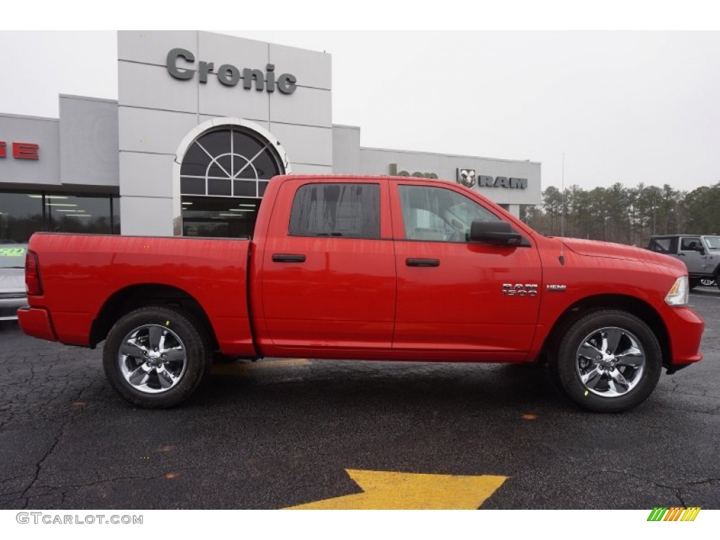 2015 1500 Express Crew Cab - Flame Red / Black/Diesel Gray photo #8