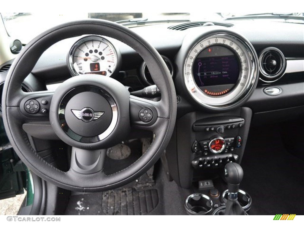 2014 Mini Cooper Clubman Carbon Black Steering Wheel Photo #101946455