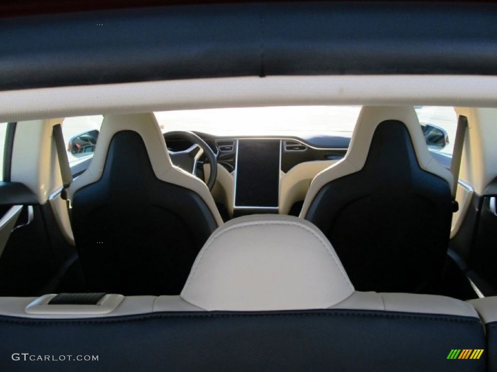2014 Model S  - Red Multi-Coat / Tan photo #5
