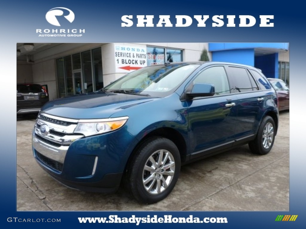 Mediterranean Blue Metallic Ford Edge