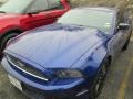2014 Deep Impact Blue Ford Mustang V6 Coupe  photo #2