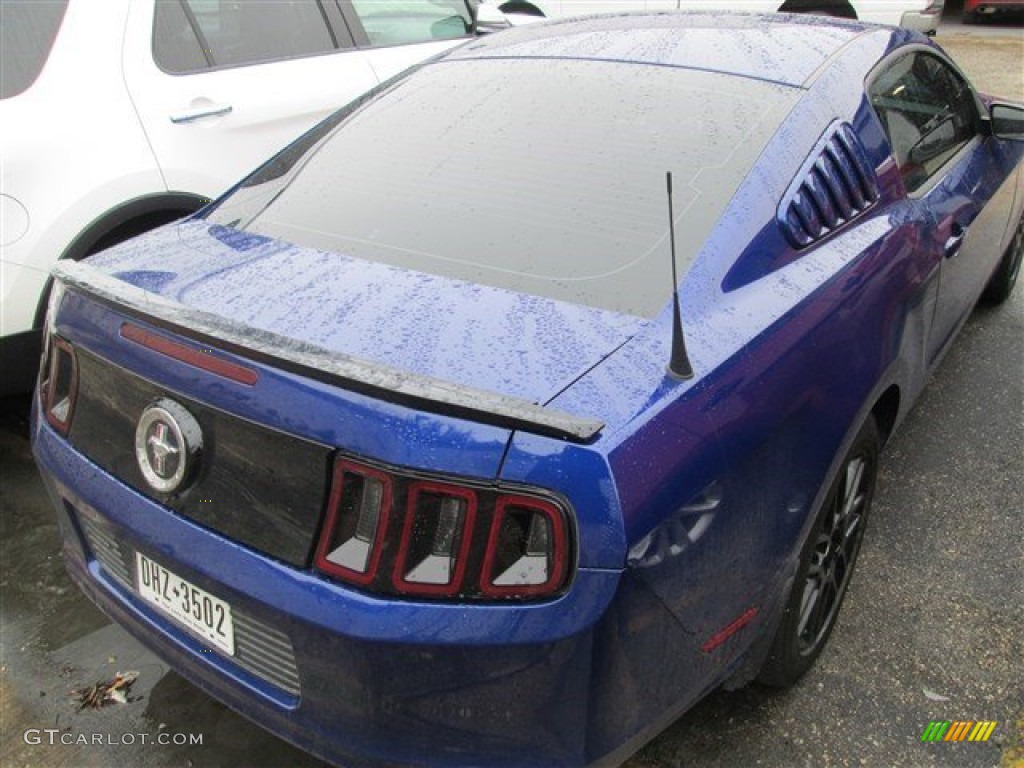 2014 Mustang V6 Coupe - Deep Impact Blue / Charcoal Black photo #4