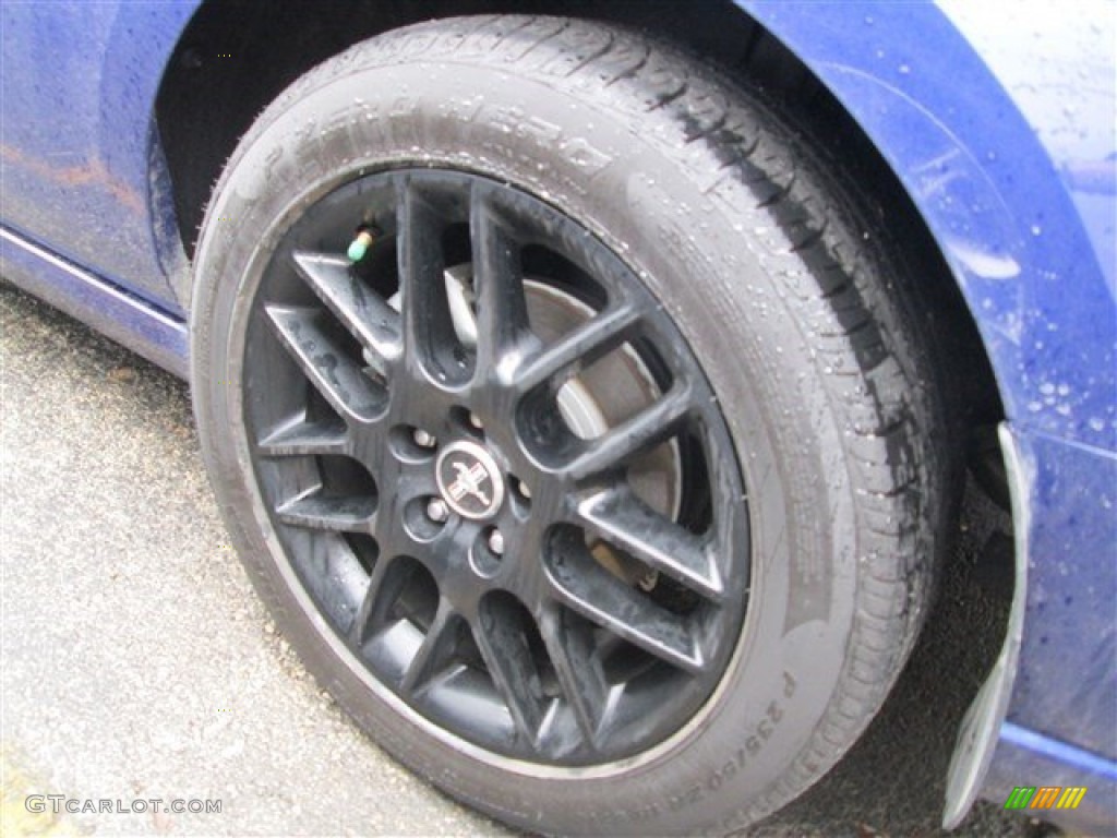 2014 Mustang V6 Coupe - Deep Impact Blue / Charcoal Black photo #6