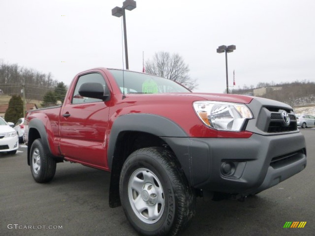 2012 Tacoma Regular Cab 4x4 - Barcelona Red Metallic / Graphite photo #1