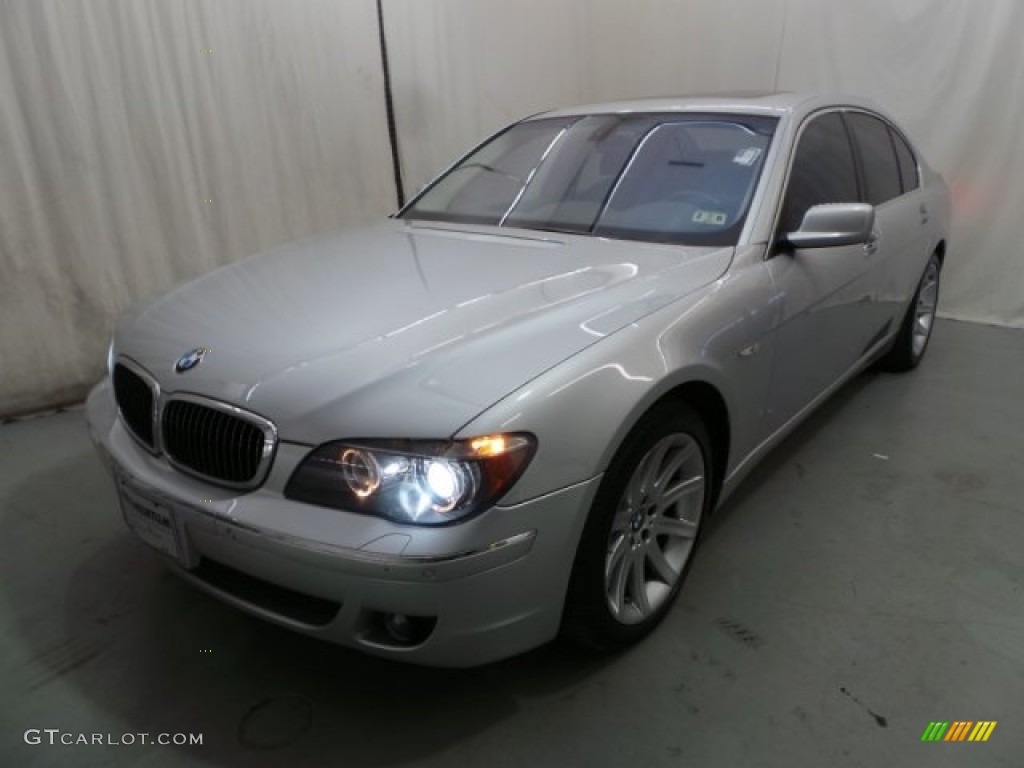 2006 7 Series 750i Sedan - Titanium Silver Metallic / Basalt Grey/Flannel Grey photo #3