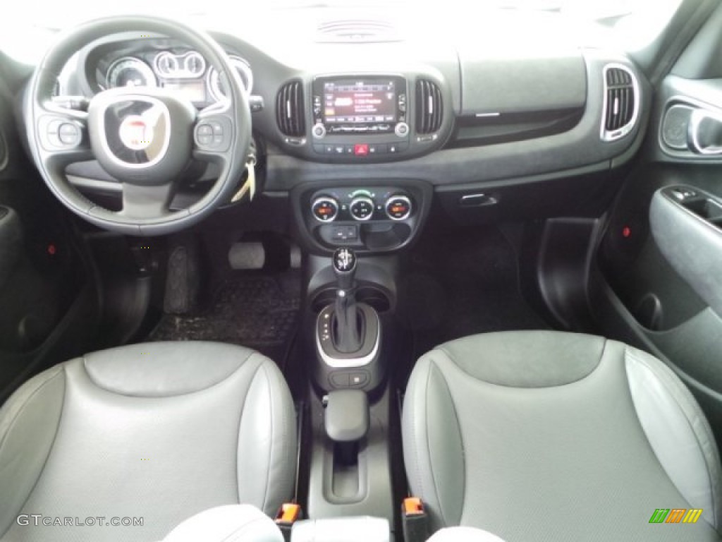 2014 500L Lounge - Nero (Black) / Grigio/Cementite (Light Grey/Grey) photo #3