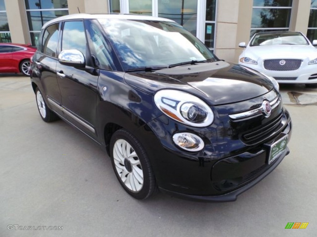 2014 500L Lounge - Nero (Black) / Grigio/Cementite (Light Grey/Grey) photo #5