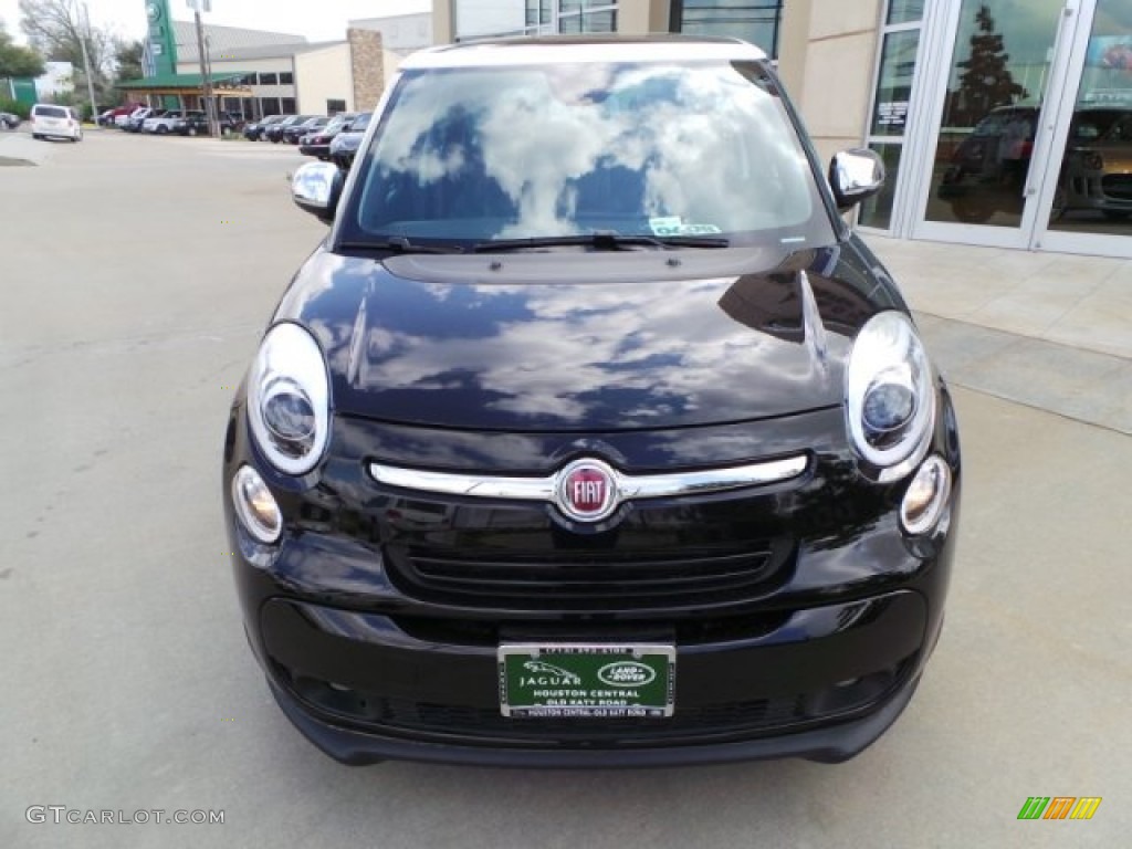 2014 500L Lounge - Nero (Black) / Grigio/Cementite (Light Grey/Grey) photo #6