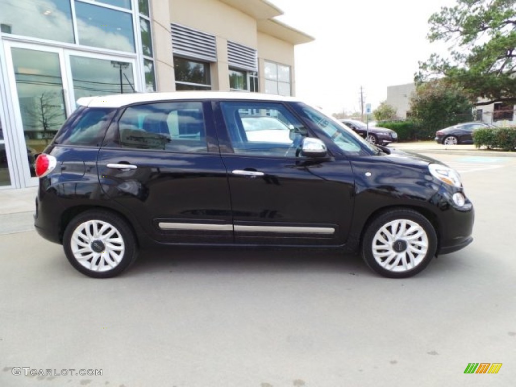 2014 500L Lounge - Nero (Black) / Grigio/Cementite (Light Grey/Grey) photo #12