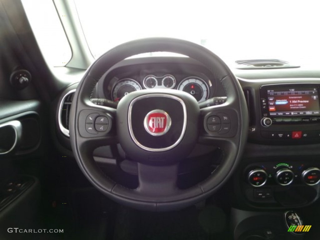 2014 500L Lounge - Nero (Black) / Grigio/Cementite (Light Grey/Grey) photo #13