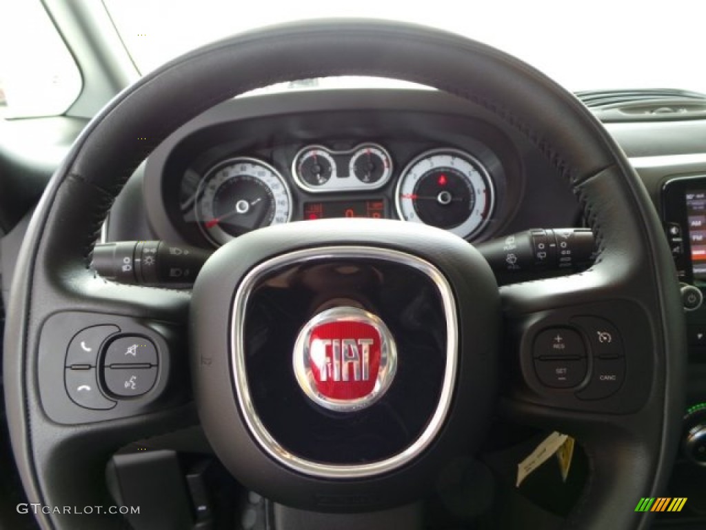 2014 500L Lounge - Nero (Black) / Grigio/Cementite (Light Grey/Grey) photo #14
