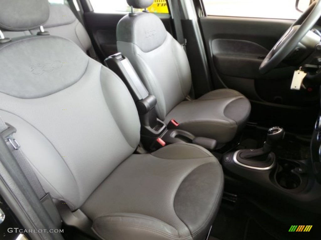 2014 500L Lounge - Nero (Black) / Grigio/Cementite (Light Grey/Grey) photo #29