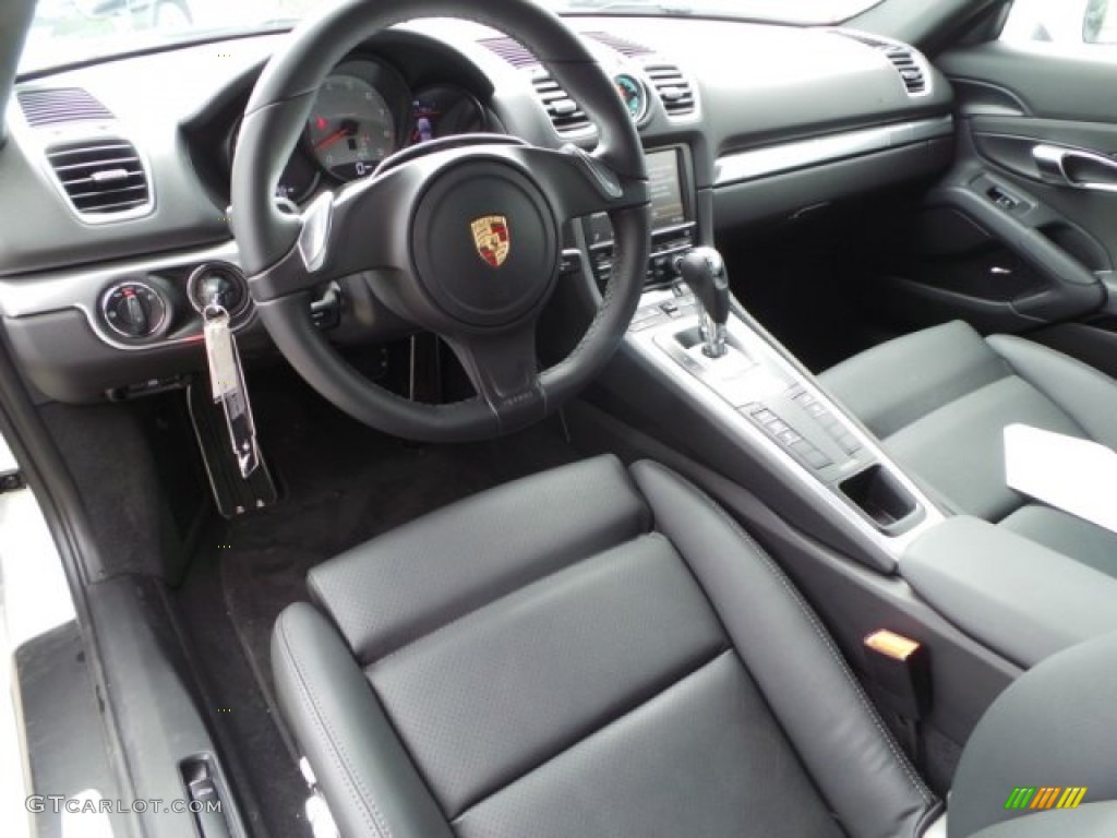 Black Interior 2014 Porsche Cayman S Photo #101953223