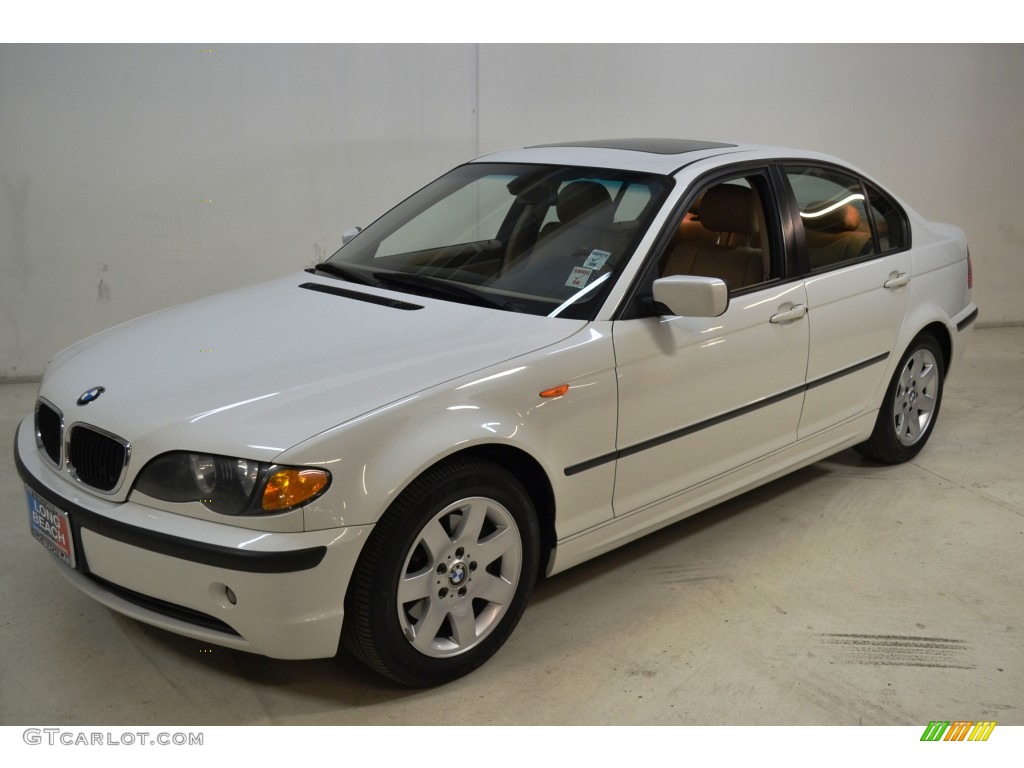 2005 3 Series 325i Sedan - Alpine White / Sand photo #9