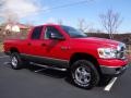 2009 Flame Red Dodge Ram 2500 SLT Quad Cab 4x4  photo #3