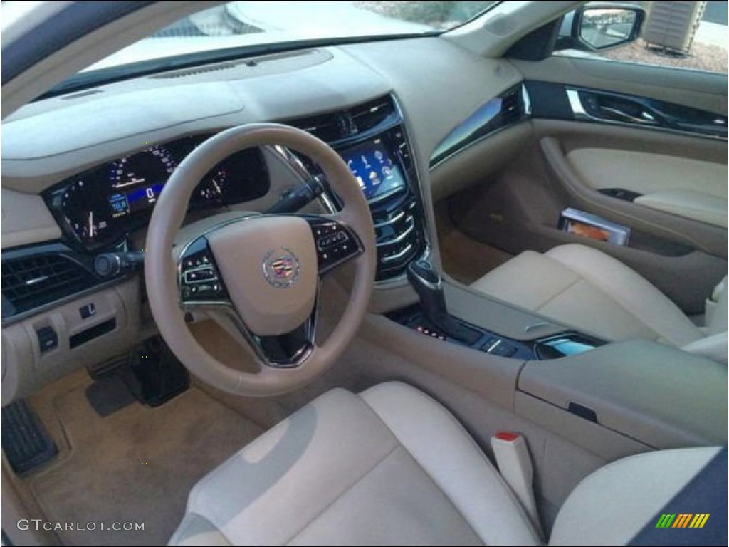 Light Cashmere/Medium Cashmere Interior 2014 Cadillac CTS Luxury Sedan Photo #101958561