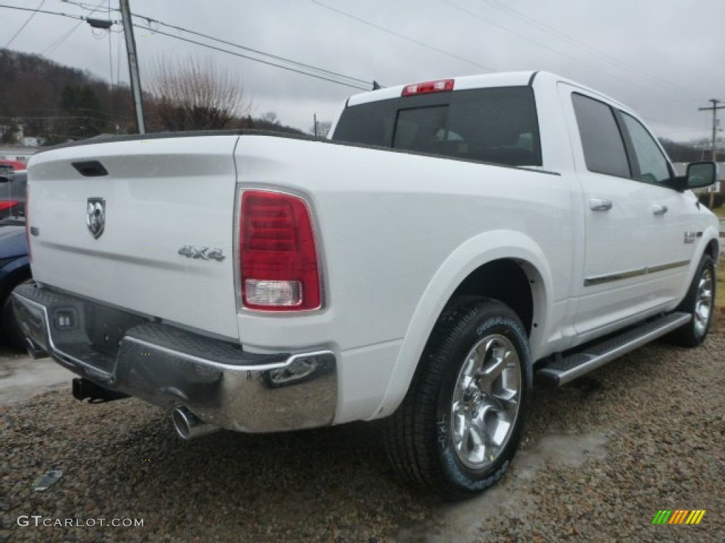 2015 1500 Laramie Crew Cab 4x4 - Bright White / Black photo #3