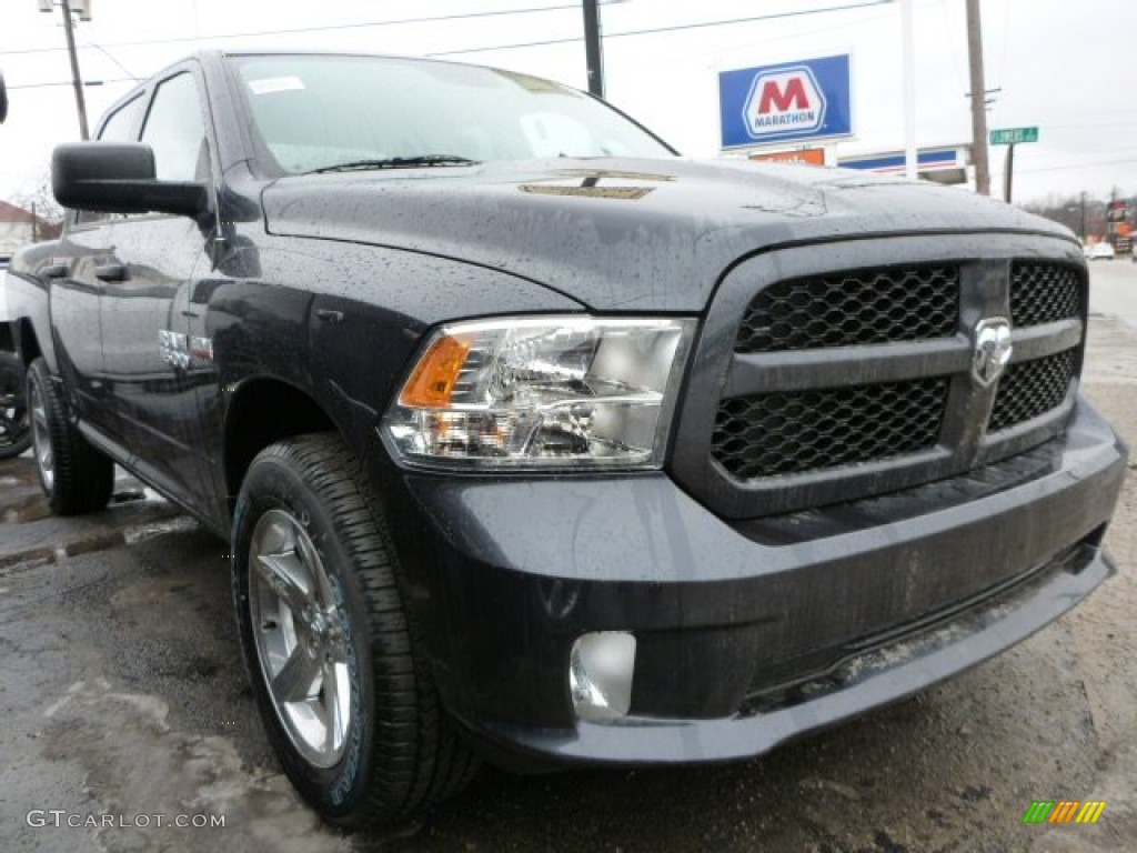 2015 1500 Express Crew Cab 4x4 - Maximum Steel Metallic / Black/Diesel Gray photo #7