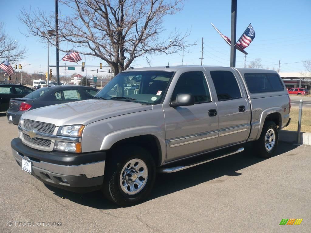 2005 Silverado 1500 Z71 Crew Cab 4x4 - Silver Birch Metallic / Dark Charcoal photo #3