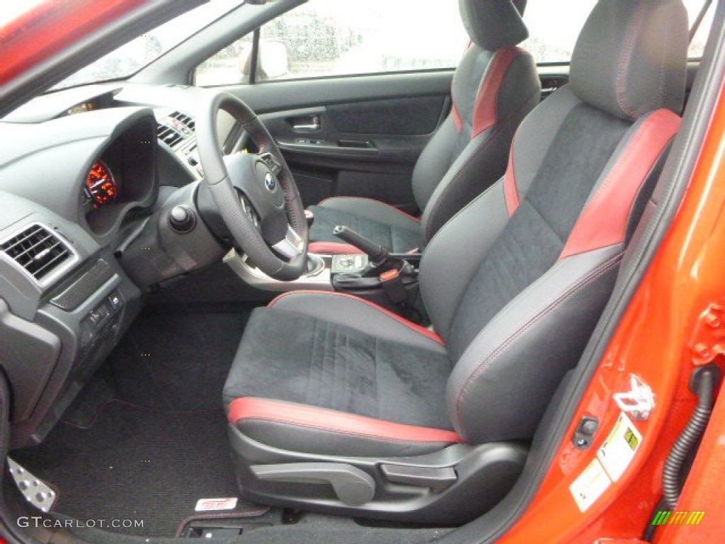 Carbon Black Interior 2015 Subaru WRX STI Photo #101966483