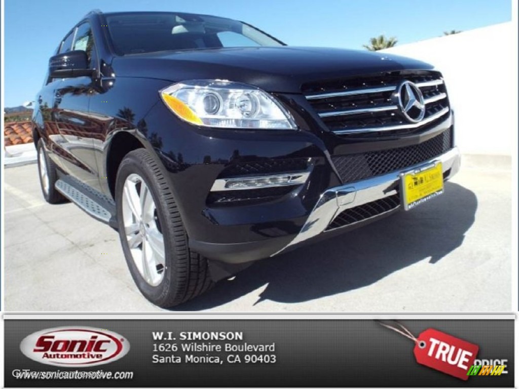 2015 ML 250 BlueTEC 4Matic - Obsidian Black Metallic / Black photo #1
