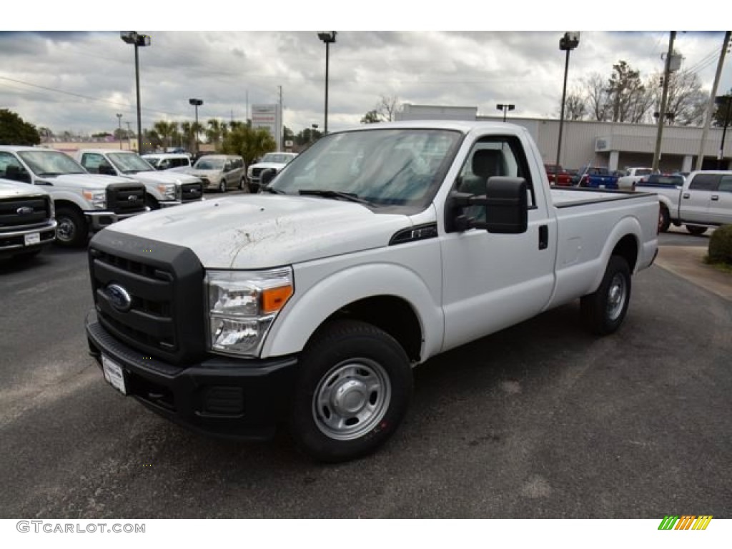 2015 F250 Super Duty XL Regular Cab - Oxford White / Steel photo #1