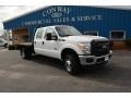 Oxford White - F350 Super Duty XL Crew Cab 4x4 Stake Truck Photo No. 3