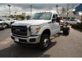 Oxford White 2015 Ford F350 Super Duty XL Regular Cab 4x4 Chassis