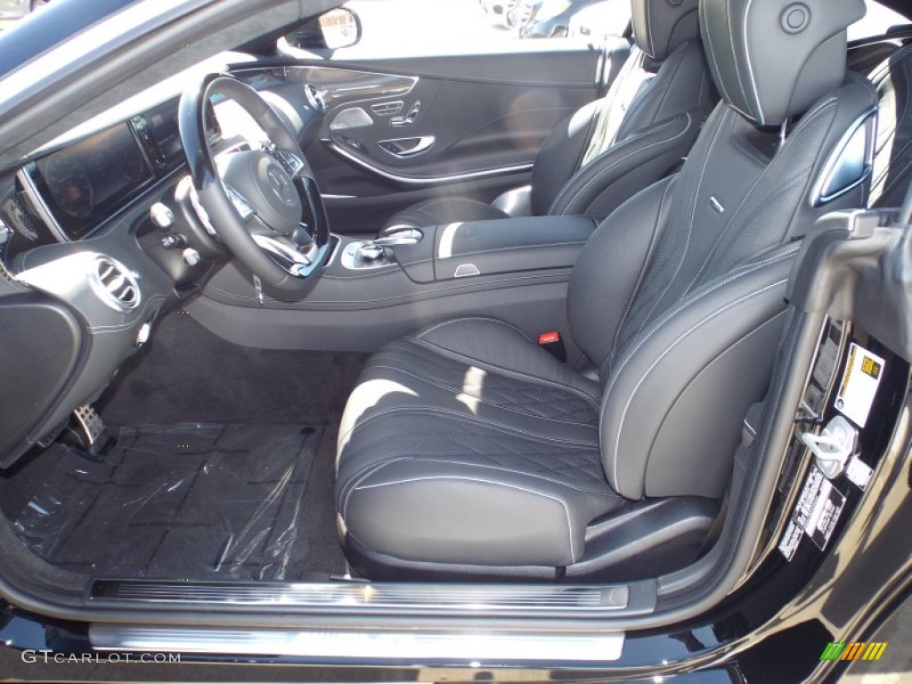 Black Interior 2015 Mercedes-Benz S 63 AMG 4Matic Coupe Photo #101968769
