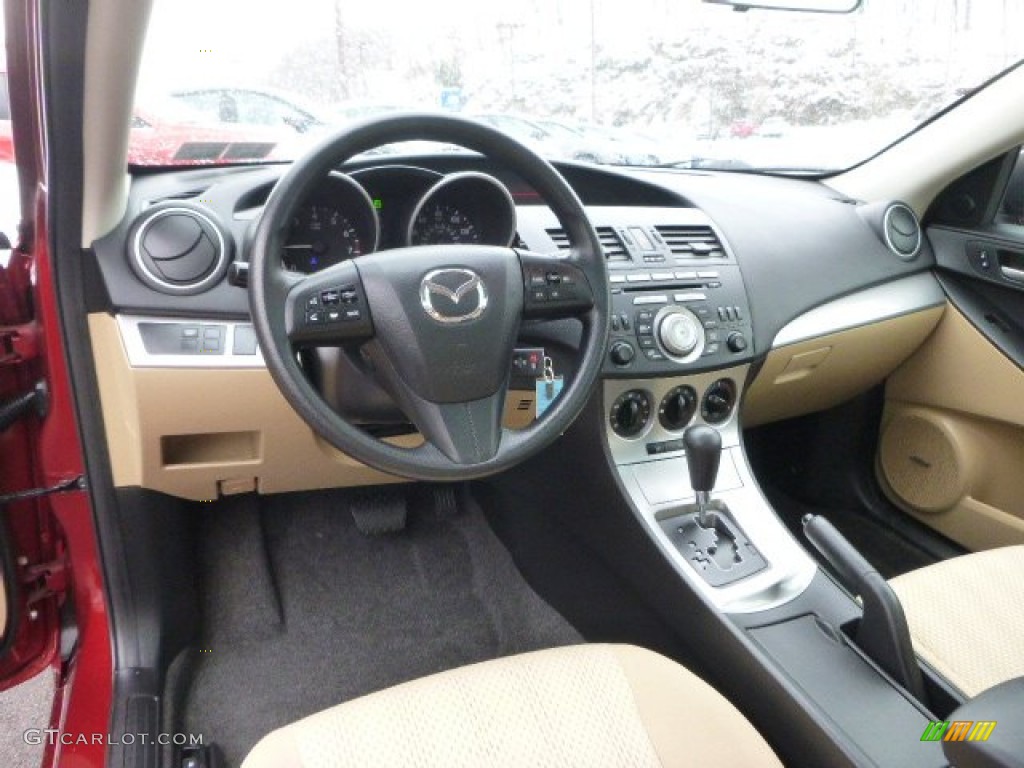 Dune Beige Interior 2011 Mazda MAZDA3 i Touring 4 Door Photo #101973836