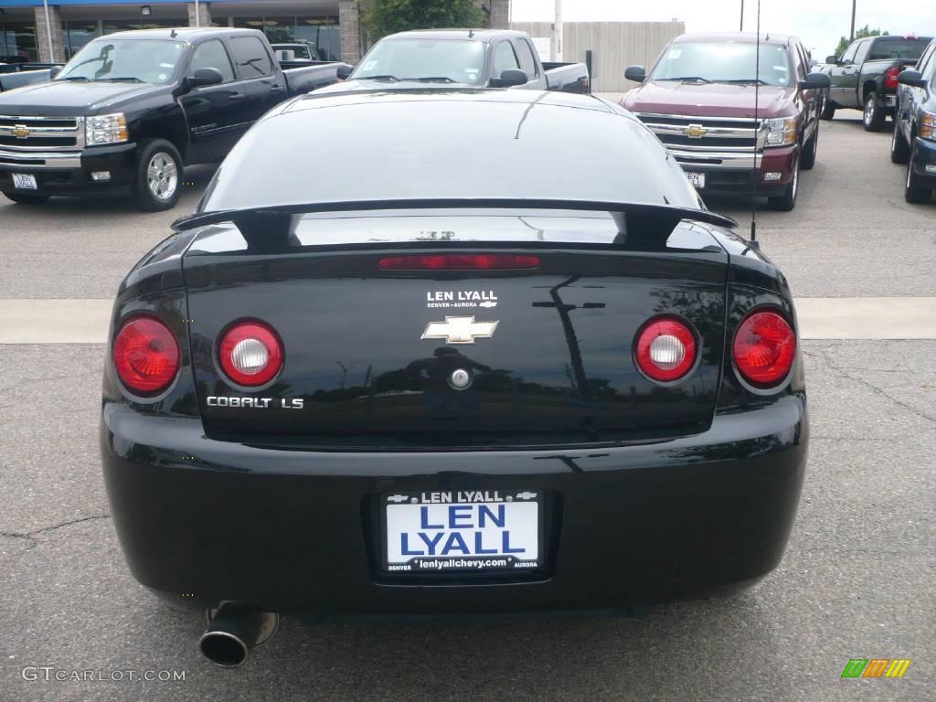 2007 Cobalt LS Coupe - Black / Gray photo #5