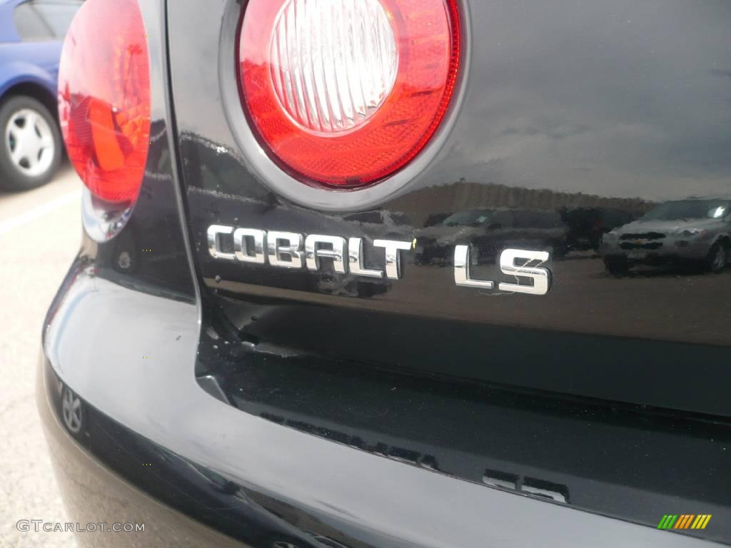 2007 Cobalt LS Coupe - Black / Gray photo #10
