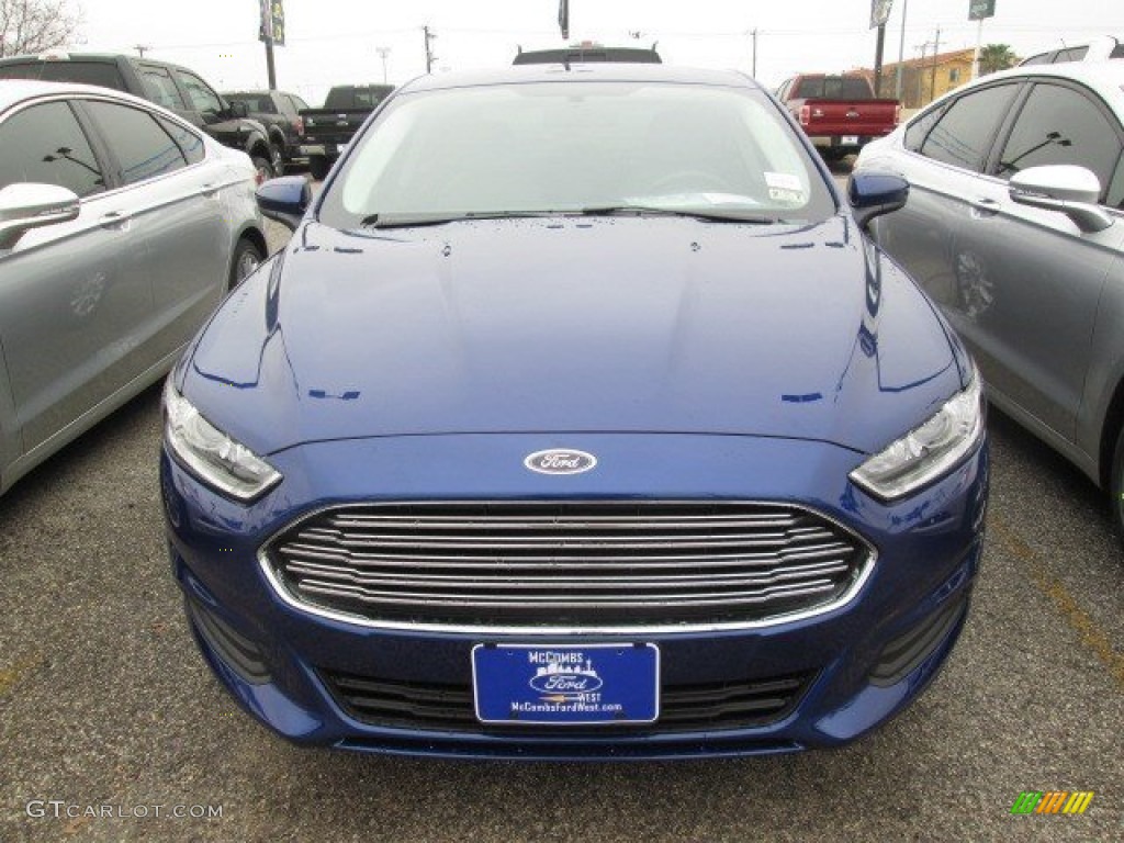 2015 Fusion S - White Platinum Metallic / Earth Gray photo #3