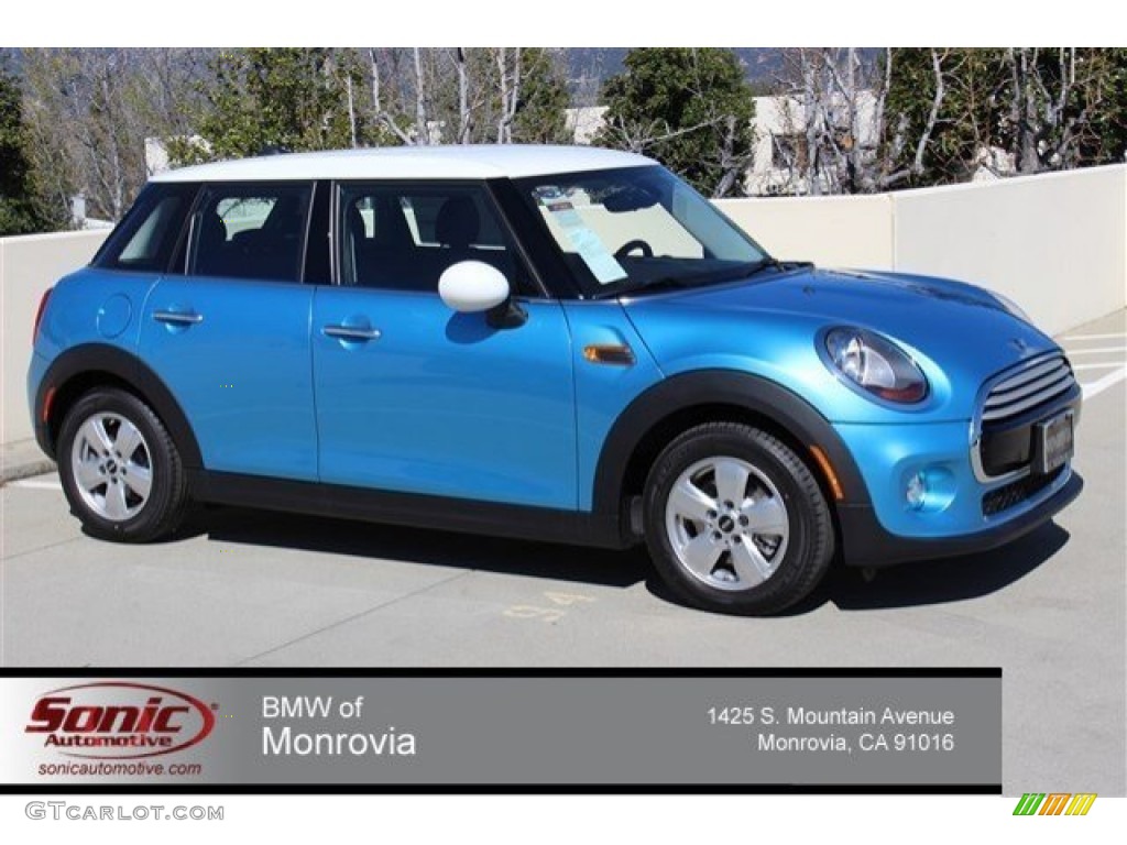 2015 Cooper Hardtop 4 Door - Electric Blue Metallic / Carbon Black photo #1