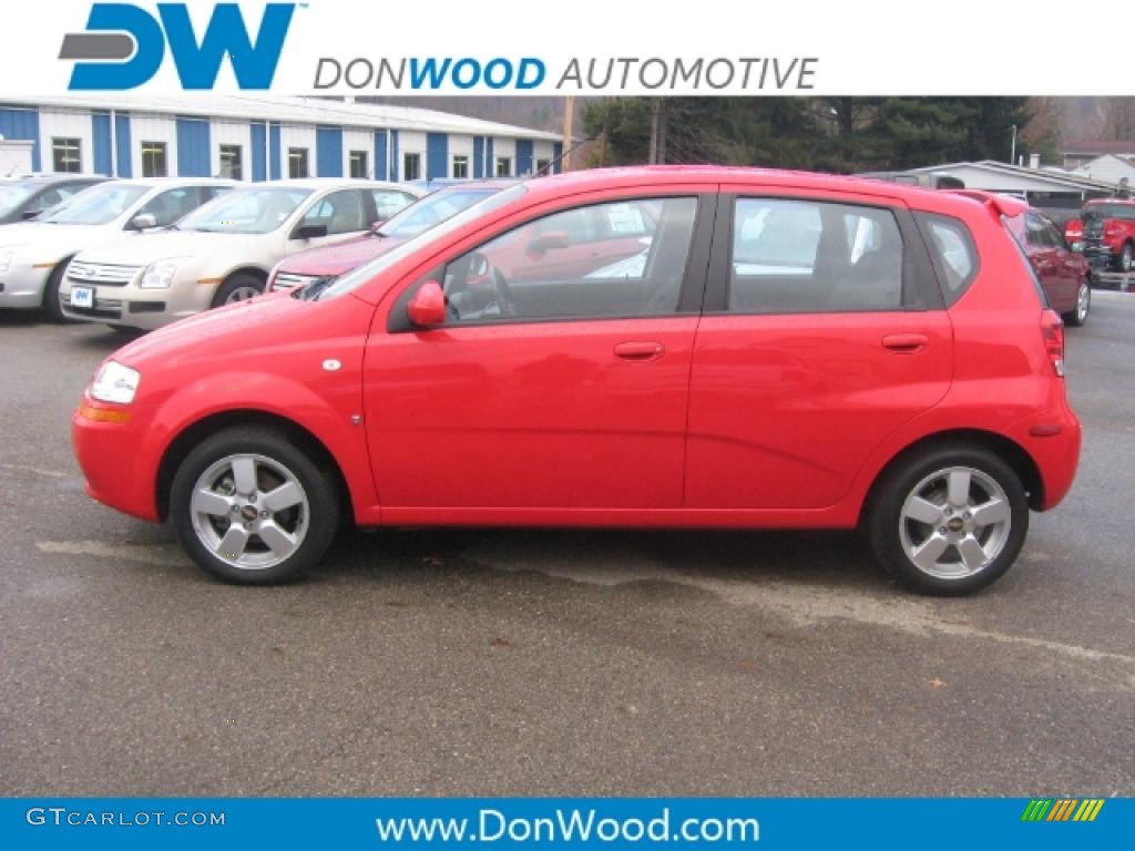 2008 Aveo Aveo5 LS - Sport Red Metallic / Charcoal photo #1