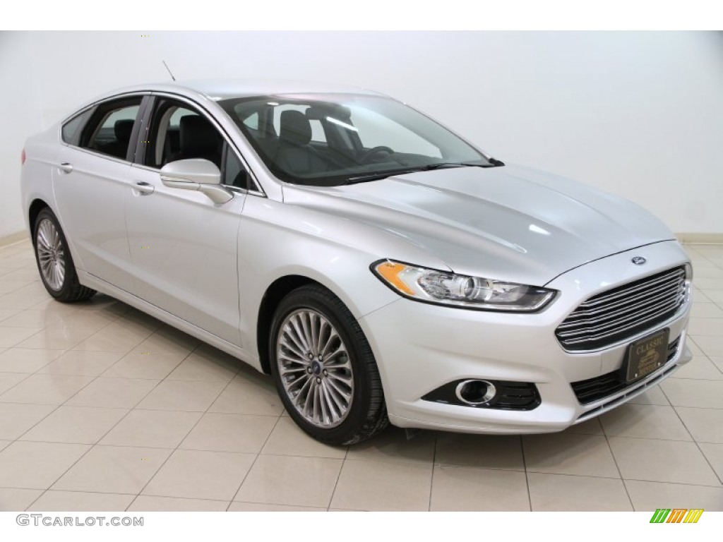 2013 Fusion Titanium - Ingot Silver Metallic / Charcoal Black photo #1