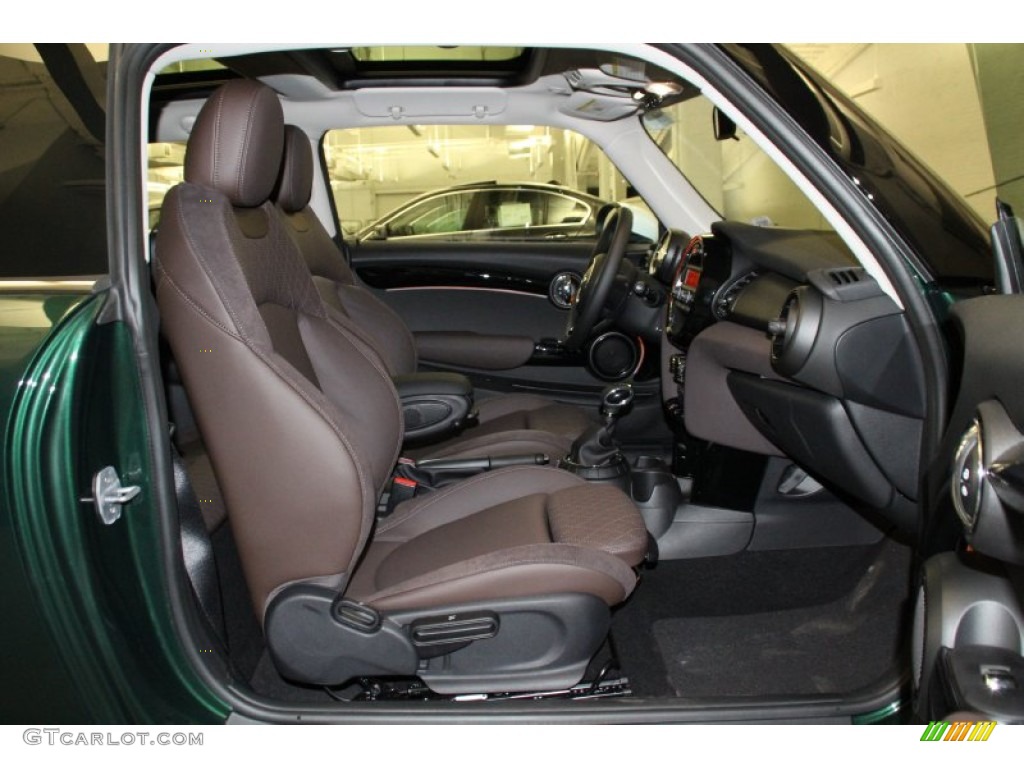 Punch Dark Truffle/Carbon Black Interior 2015 Mini Cooper S Hardtop 2 Door Photo #101976956