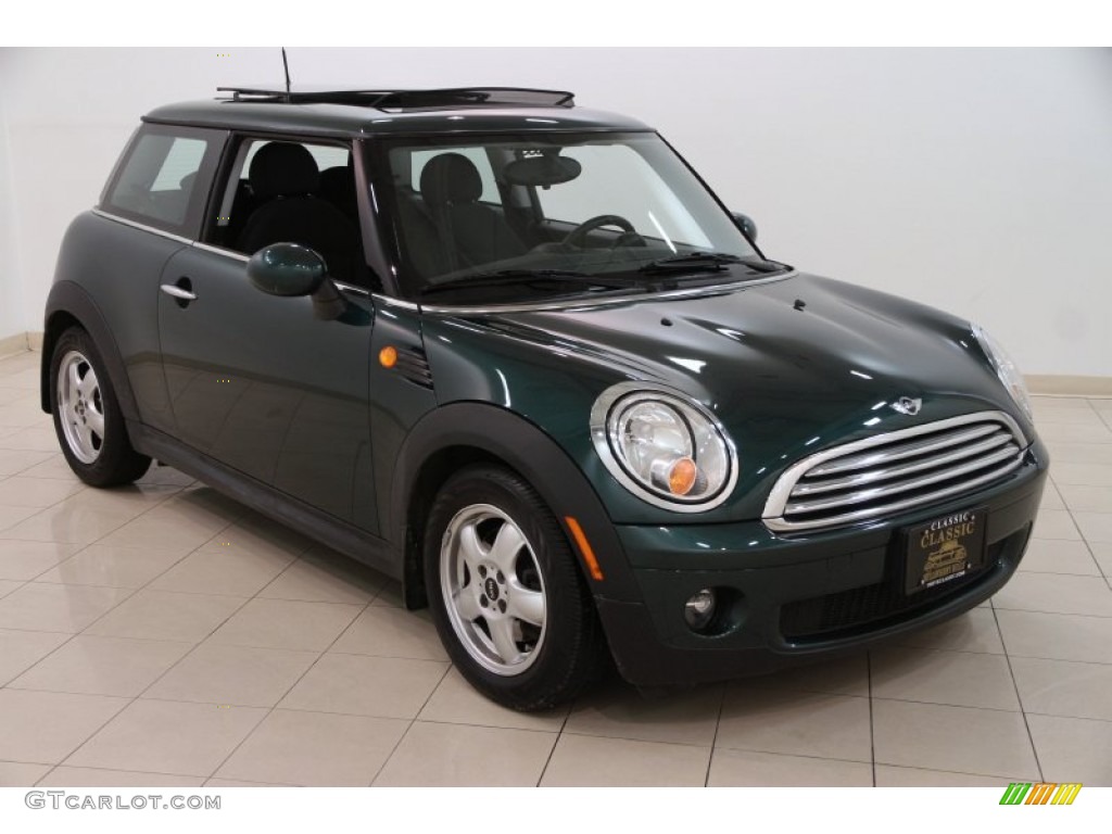 2009 Cooper Hardtop - British Racing Green Metallic / Checkered Carbon Black/Black photo #1