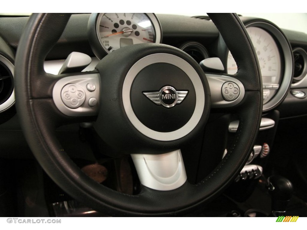2009 Cooper Hardtop - British Racing Green Metallic / Checkered Carbon Black/Black photo #7