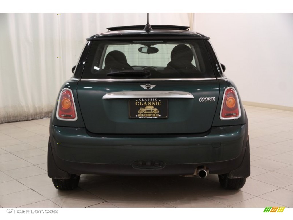 2009 Cooper Hardtop - British Racing Green Metallic / Checkered Carbon Black/Black photo #15